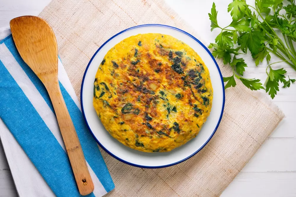 Spinach Omelette recipe