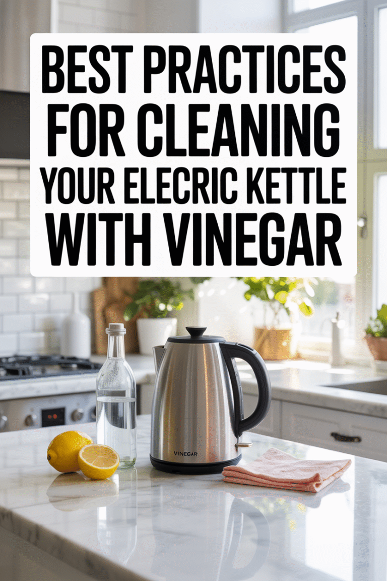 Best Practices For Cleaning Your Electric Kettle With Vinegar