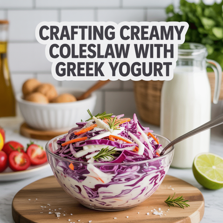 Crafting Creamy Coleslaw With Greek Yogurt