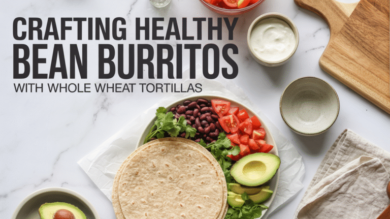 Crafting Healthy Bean Burritos With Whole Wheat Tortillas