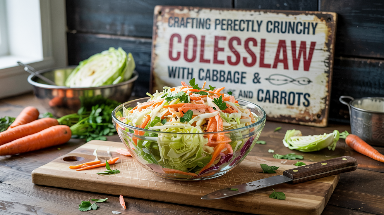 Crafting Perfectly Crunchy Coleslaw With Cabbage And Carrots
