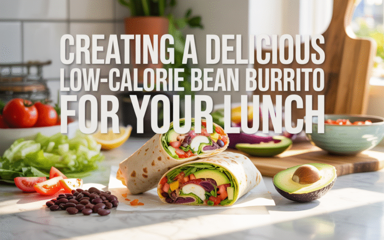 Creating A Delicious Low-calorie Bean Burrito For Your Lunch