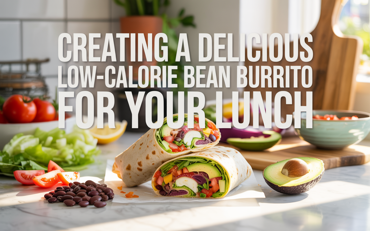 Creating A Delicious Low-calorie Bean Burrito For Your Lunch