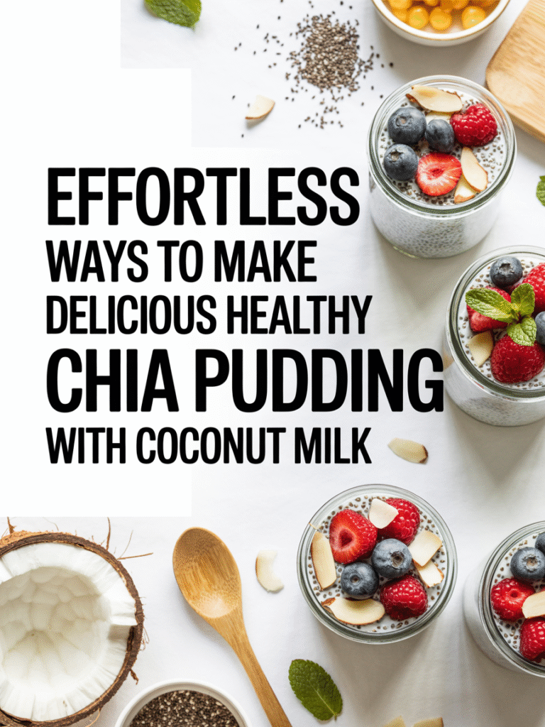 Effortless Ways To Make Delicious Healthy Chia Pudding With Coconut Milk