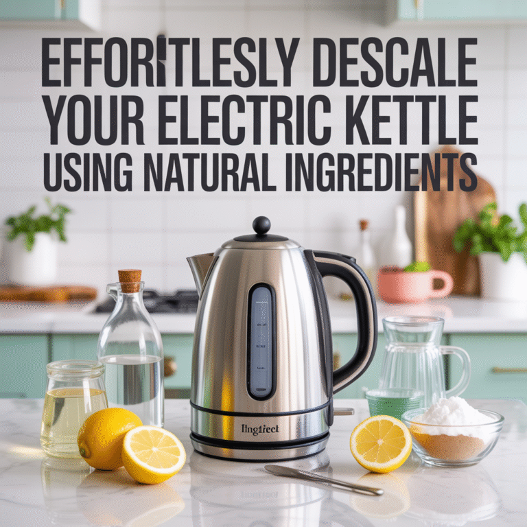 Effortlessly Descale Your Electric Kettle Using Natural Ingredients