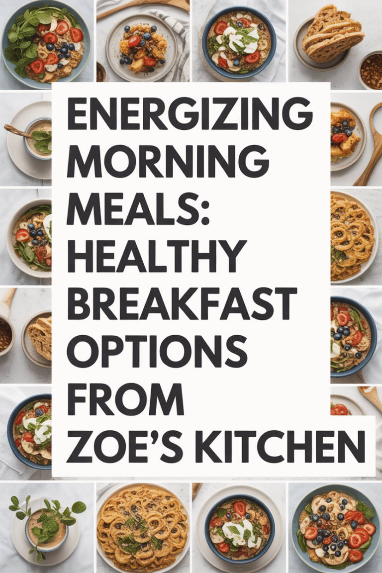 Energizing Morning Meals Healthy Breakfast Options From Zoe’s Kitchen