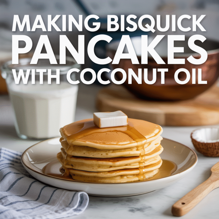 Making Bisquick Pancakes With Coconut Oil