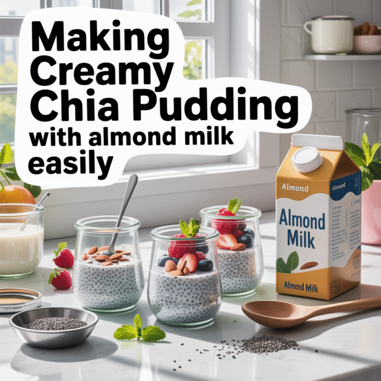 Making Creamy Chia Pudding With Almond Milk Easily Ideas for Kitchen