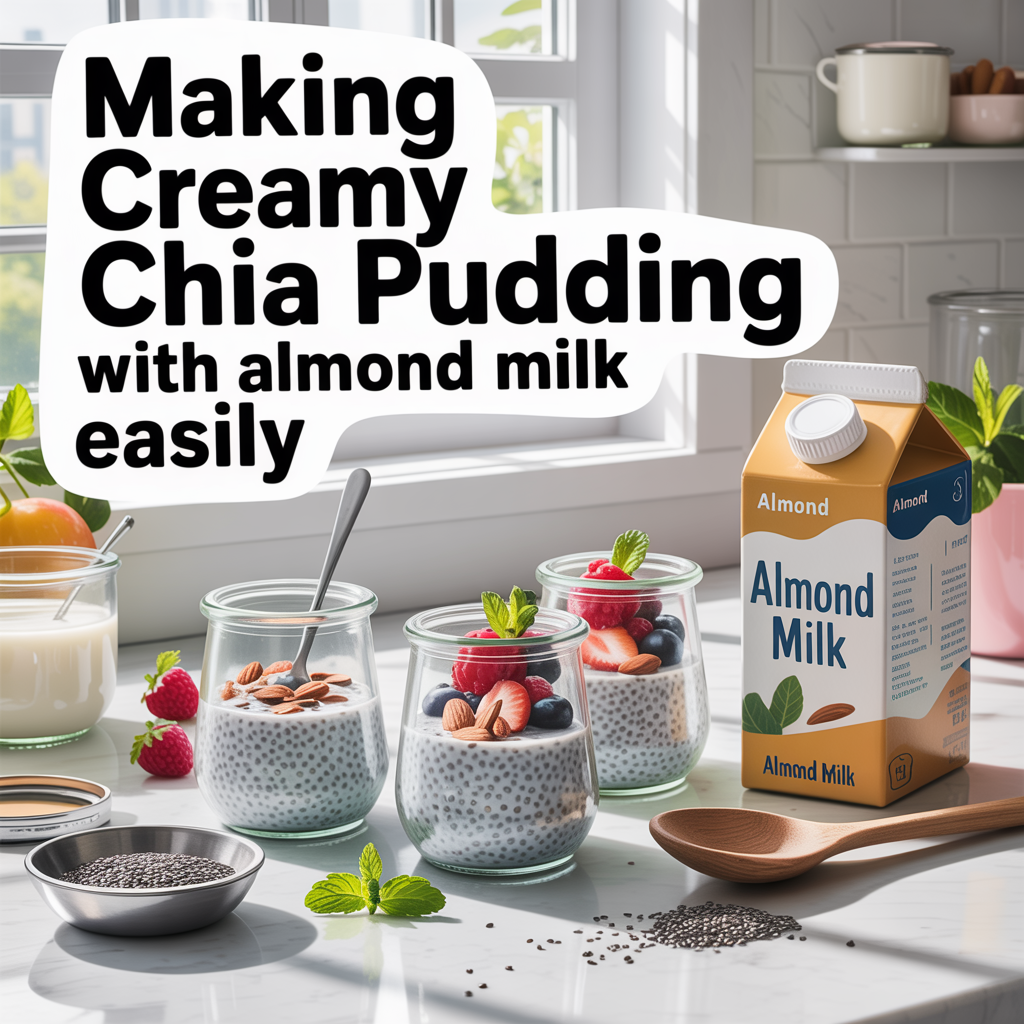 Making Creamy Chia Pudding With Almond Milk Easily Ideas for Kitchen