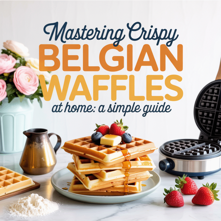 Mastering Crispy Belgian Waffles At Home A Simple Guide