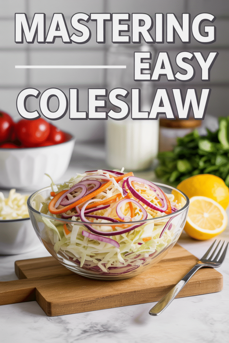 Mastering Easy Coleslaw