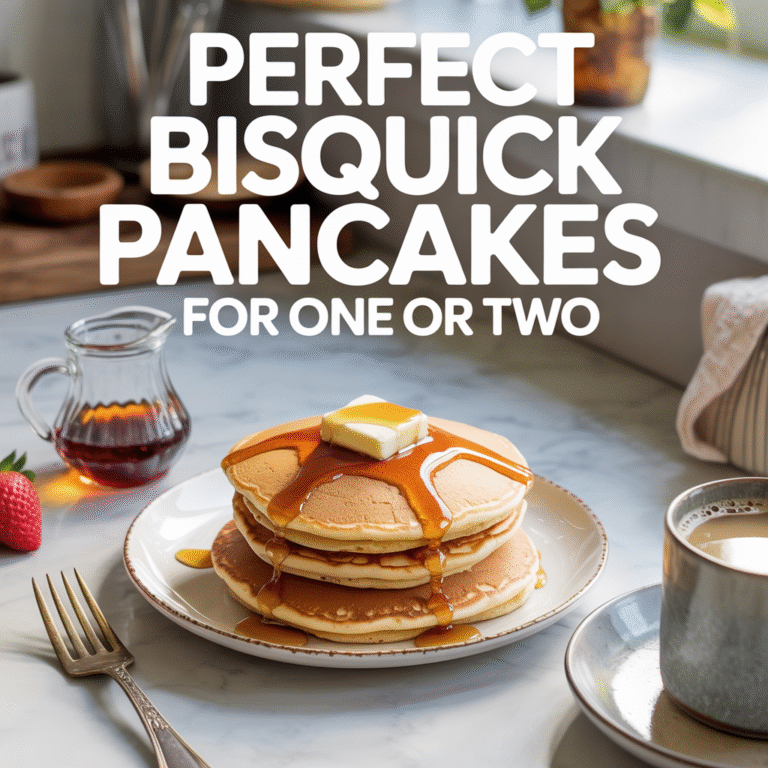 Perfect Bisquick Pancakes For One Or Two