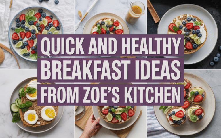 Quick And Healthy Breakfast Ideas From Zoe’s Kitchen