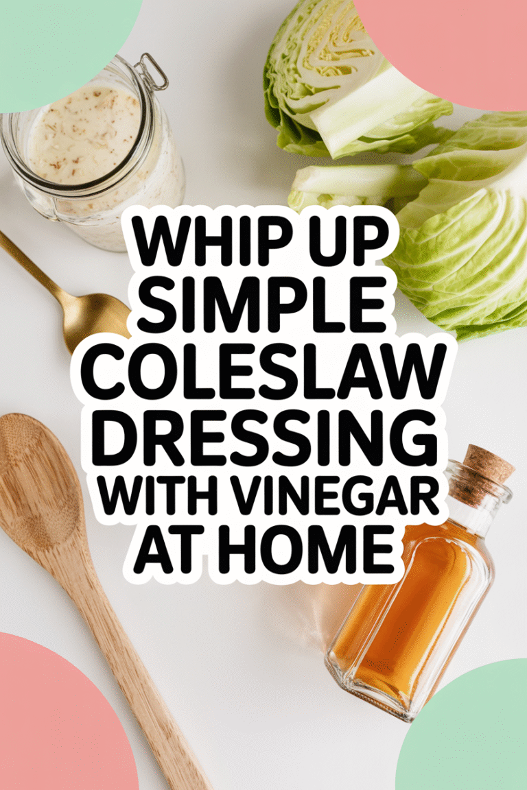 Whip Up Simple Coleslaw Dressing With Vinegar At Home