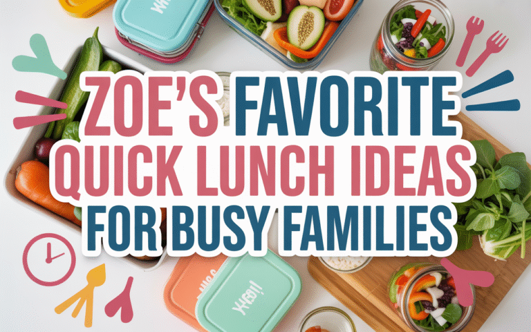Zoe’s Favorite Quick Lunch Ideas For Busy Families Ideas for Kitchen
