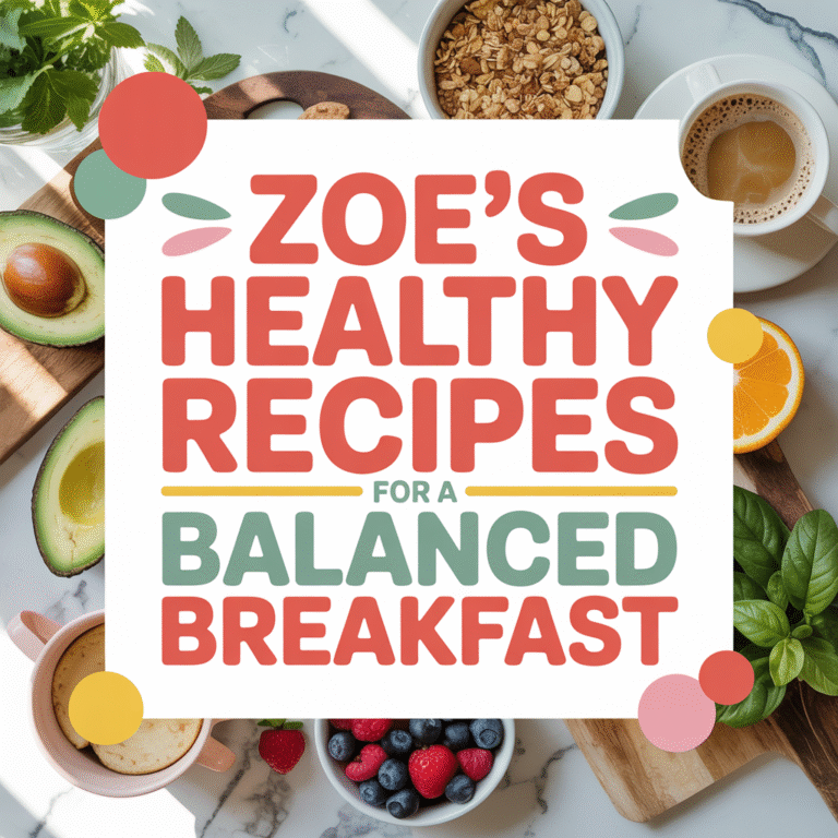 Zoe’s Healthy Recipes For A Balanced Breakfast Ideas for Kitchen