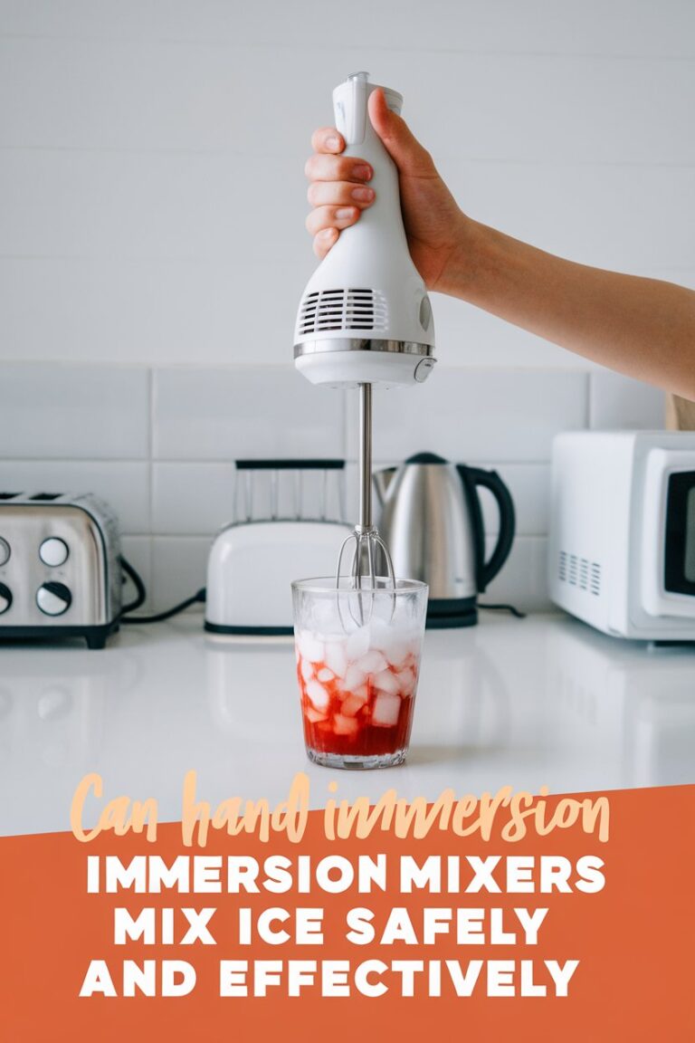 Can Hand Immersion Mixers Mix Ice Safely And Effectively