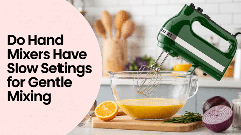 Do Hand Mixers Have Slow Settings For Gentle Mixing