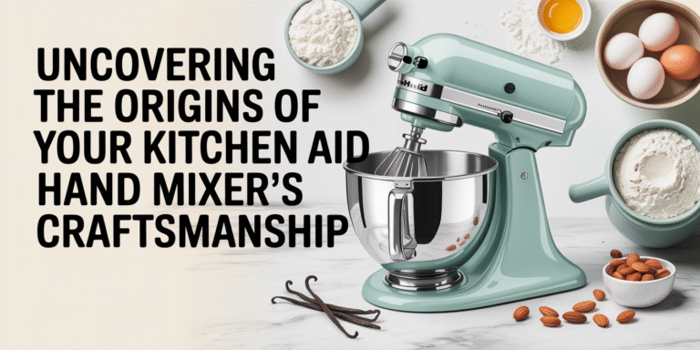 Uncovering The Origins Of Your Kitchenaid Hand Mixer's Craftsmanship