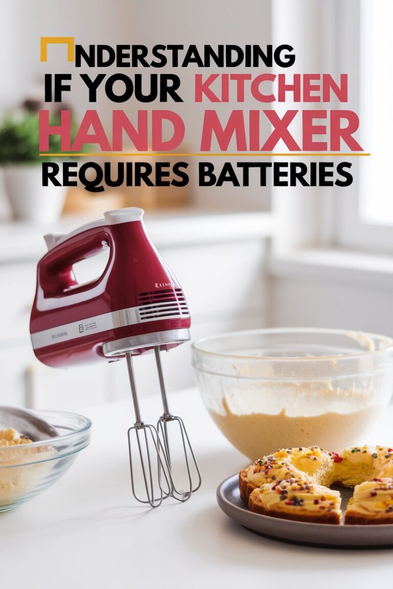 Understanding If Your Kitchen Hand Mixer Requires Batteries