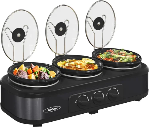 Sunvivi Triple Slow Cooker Buf