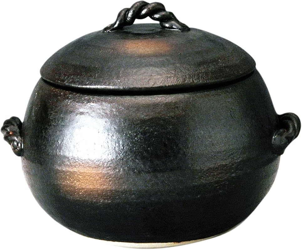 Misuzu 3 Go Black Cast Iron Rice Pot