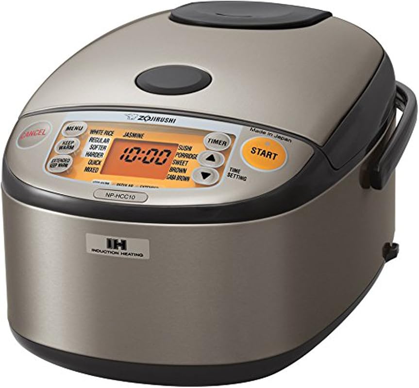 Zojirushi NP-HCC10XH Induction Heating Rice Cooker and Warmer, 1 Liter