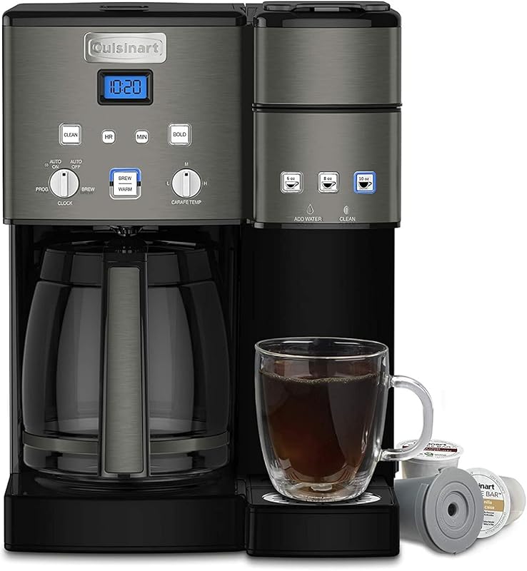 Cuisinart Coffee Maker,12 Cup with 3 Single-Size Brewers, 6, 8, 12 oz,