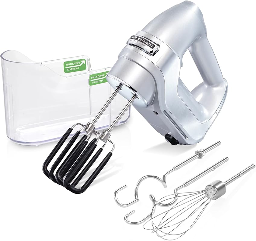 Hamilton Beach Professional 7-Speed Hand Mixer with Soft-Start in Silv