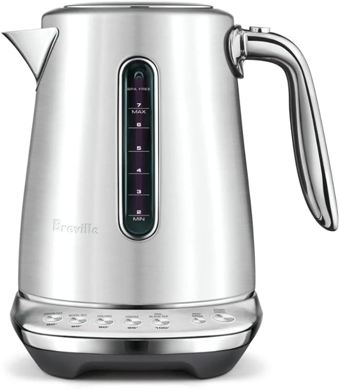 Breville BKE845BSS Smart Kettle Luxe Water Heater, 7 Cup, Brushed Stai