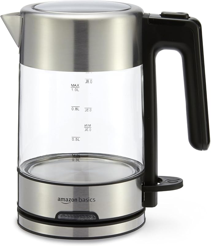 Glass Carafe Electric Kettle for Tea and Coffee with Fast Boil and Aut