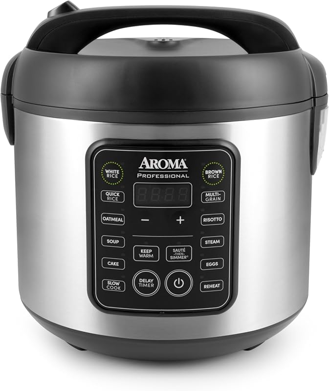 AROMA Professional Digital Rice Cooker, 10-Cup  / 20-Cup , Multicooker