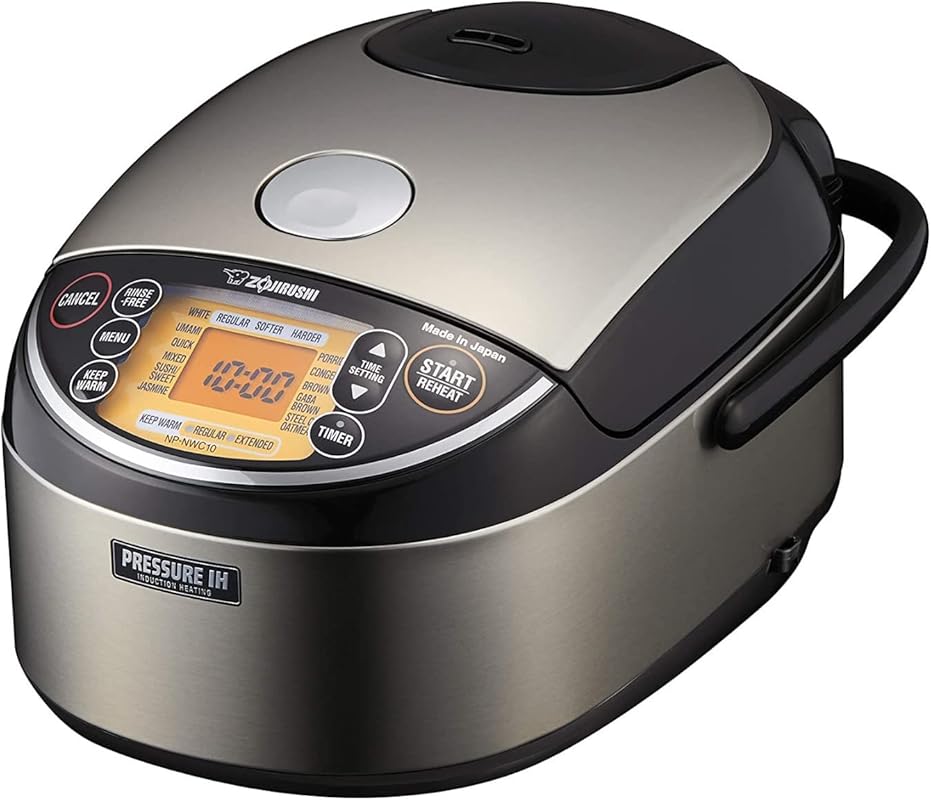 Zojirushi NP-NWC10XB 5.5-Cup Pressure Induction Heating Rice Cooker an