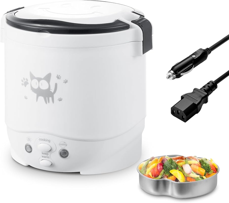 OSBA Mini Rice Cooker, 1L Small Rice Cooker 2 Cup-uncooked Travel Rice