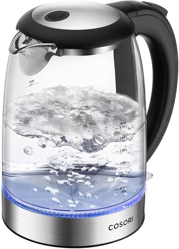 Cosori Electric Kettle, No Plastic Filter & Spout, 1.8Qt Tea Kettle & 