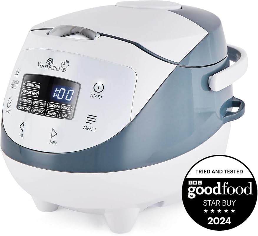 Yum Asia Panda Mini Rice Cooker with Ninja Ceramic Bowl, 3.5-Cup, Fuzz