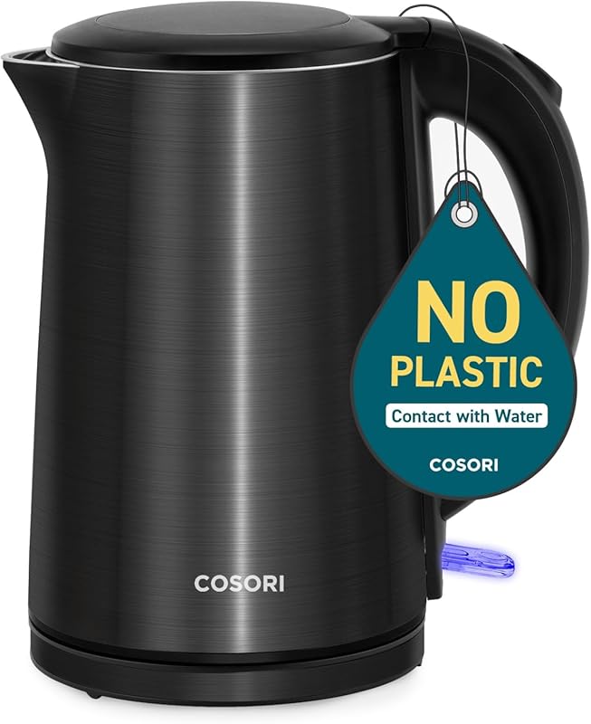 COSORI Electric Kettle, Cool-Touch Double Wall Stainless Steel Insulat