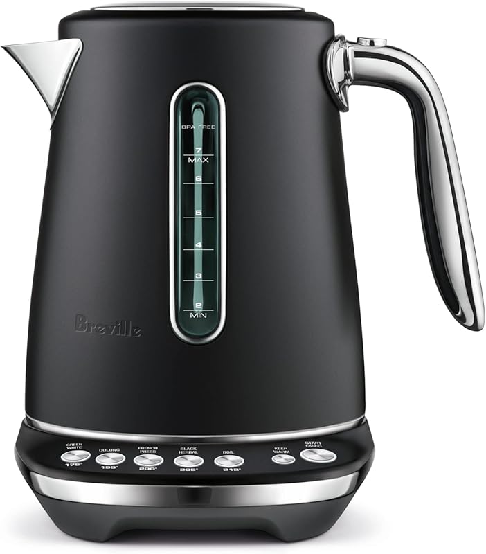 Breville BKE845BRT Smart Kettle Luxe Water Heater, 7 Cup, Black Truffl