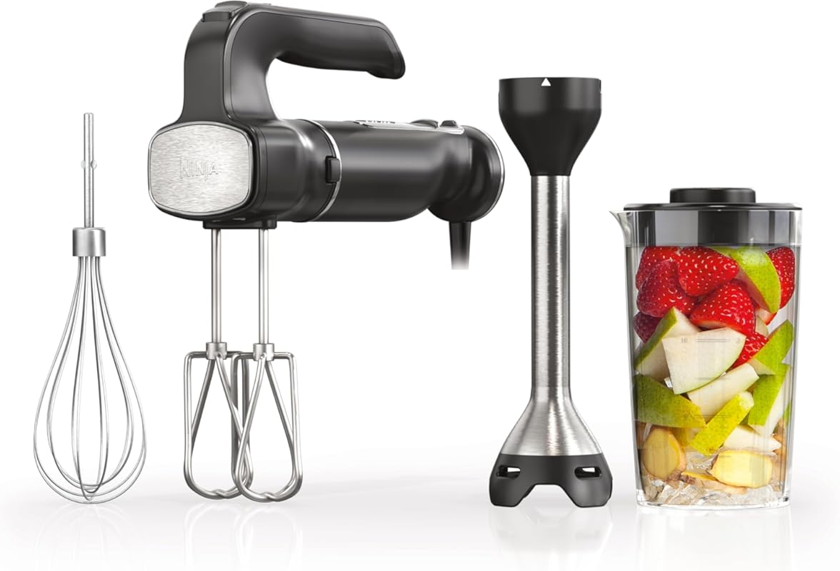 Ninja Foodi Power Mixer System with immersion blender, whisk, beaters,