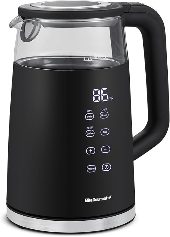 Elite Gourmet EKT8717 1.7L Dual Wall Cool Touch Electric Tea Kettle, B