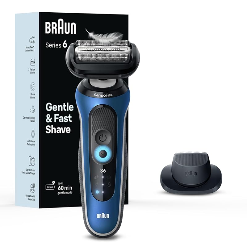 Braun Series 6 6120s Electric Shaver for Men – Wet & Dry, Precision Tr