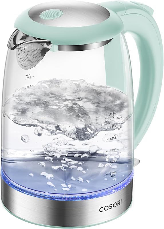 Cosori Electric Kettle, No Plastic Filter & Spout, Tea Kettle & Hot Wa