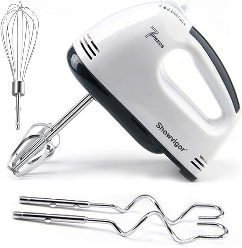 7-Speed Electric Hand Mixer with 180W Motor
