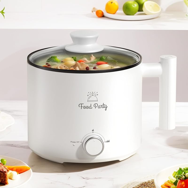 Food Party Hot Pot Electric Pot for Cooking Ramen Cooker 1.8L College