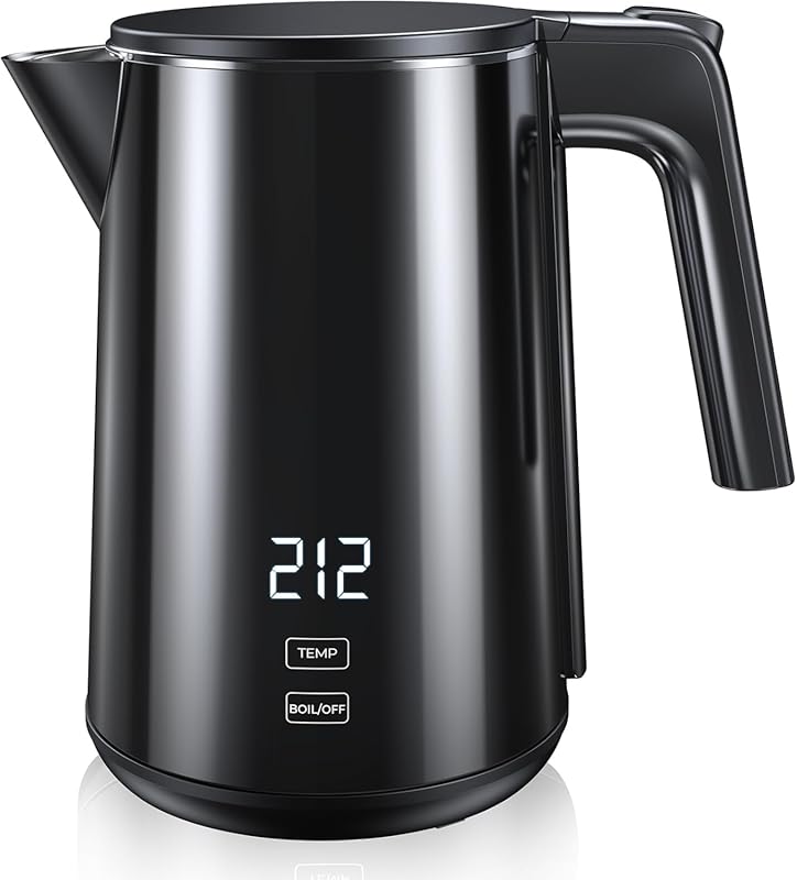 Double Wall Stainless Steel Electric Kettle, 7 Temperatures, 4H Keep W