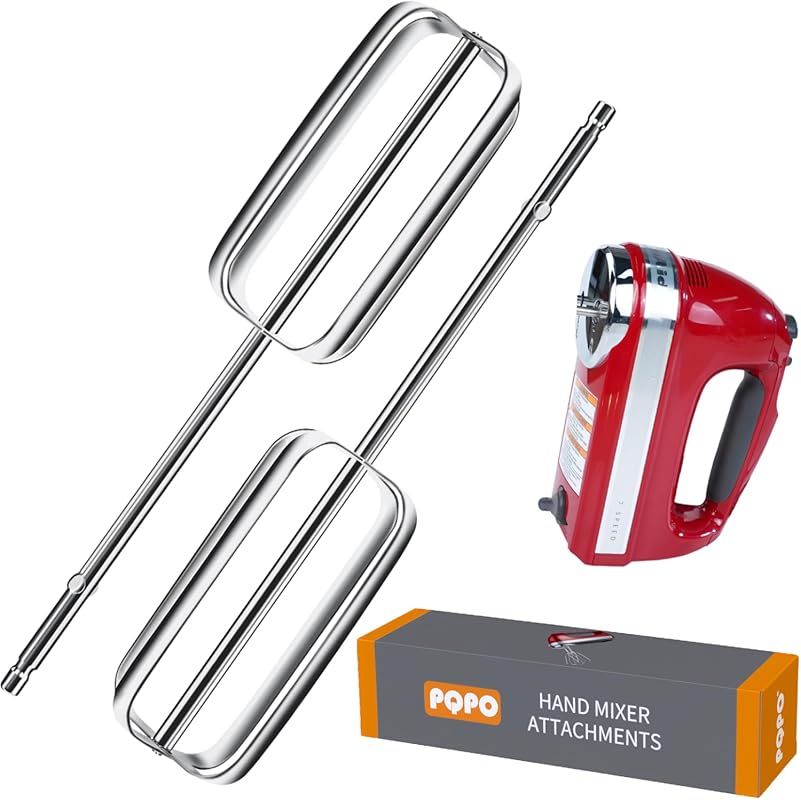 2 Pcs Hand Mixer Beaters Stainless Steel Attachments Compatible with k