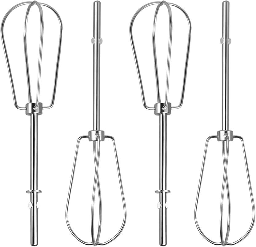 4Pcs W10490648 Hand Mixer Attachment Beaters for KitchenAid, Replaceme