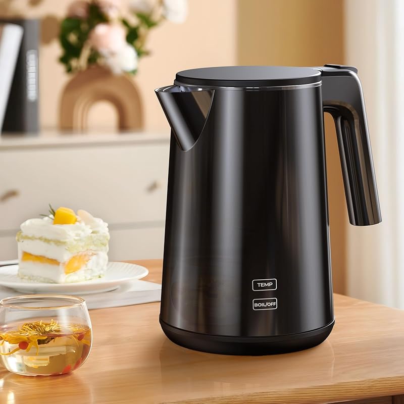 Compact Electric Kettle – 1.0L, 1200W, 7 Temp Settings, 4H Keep-Warm,
