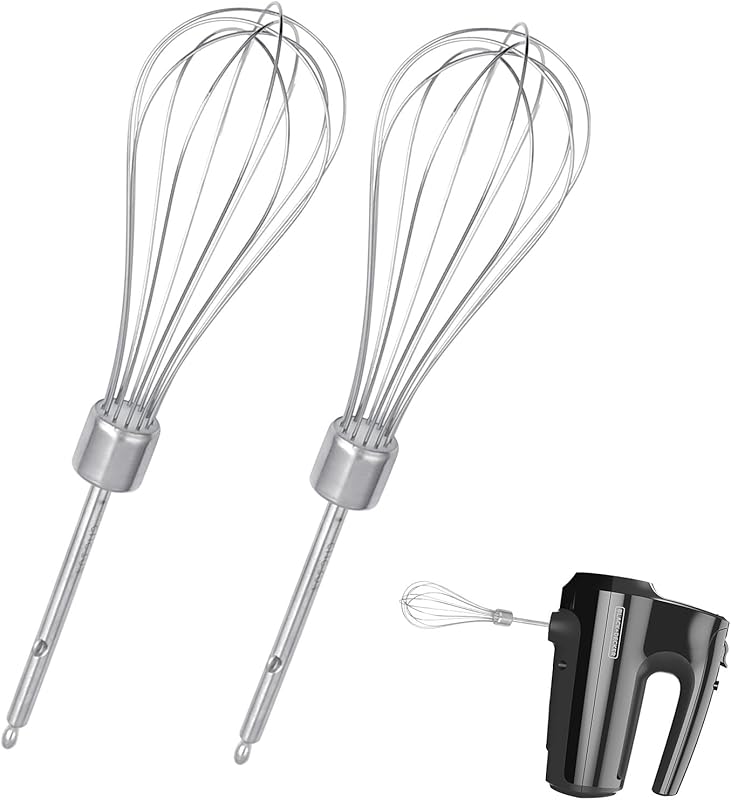 2 Pack Hand Mixer Turbo Beaters Compatible with BLACK and DECKER Elect