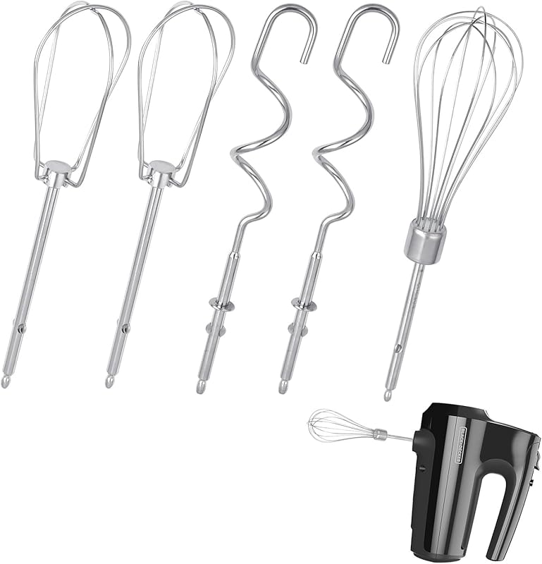 5 Pack Hand Mixer Replacement Beaters Compatible with BLACK and DECKER
